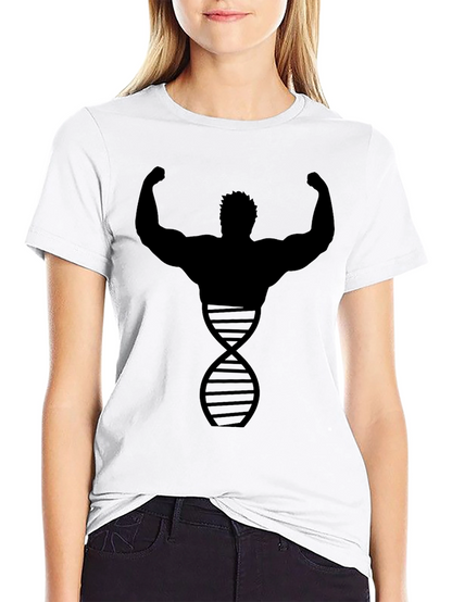 Bodybuilder DNA Graphic Tee - Black Cotton