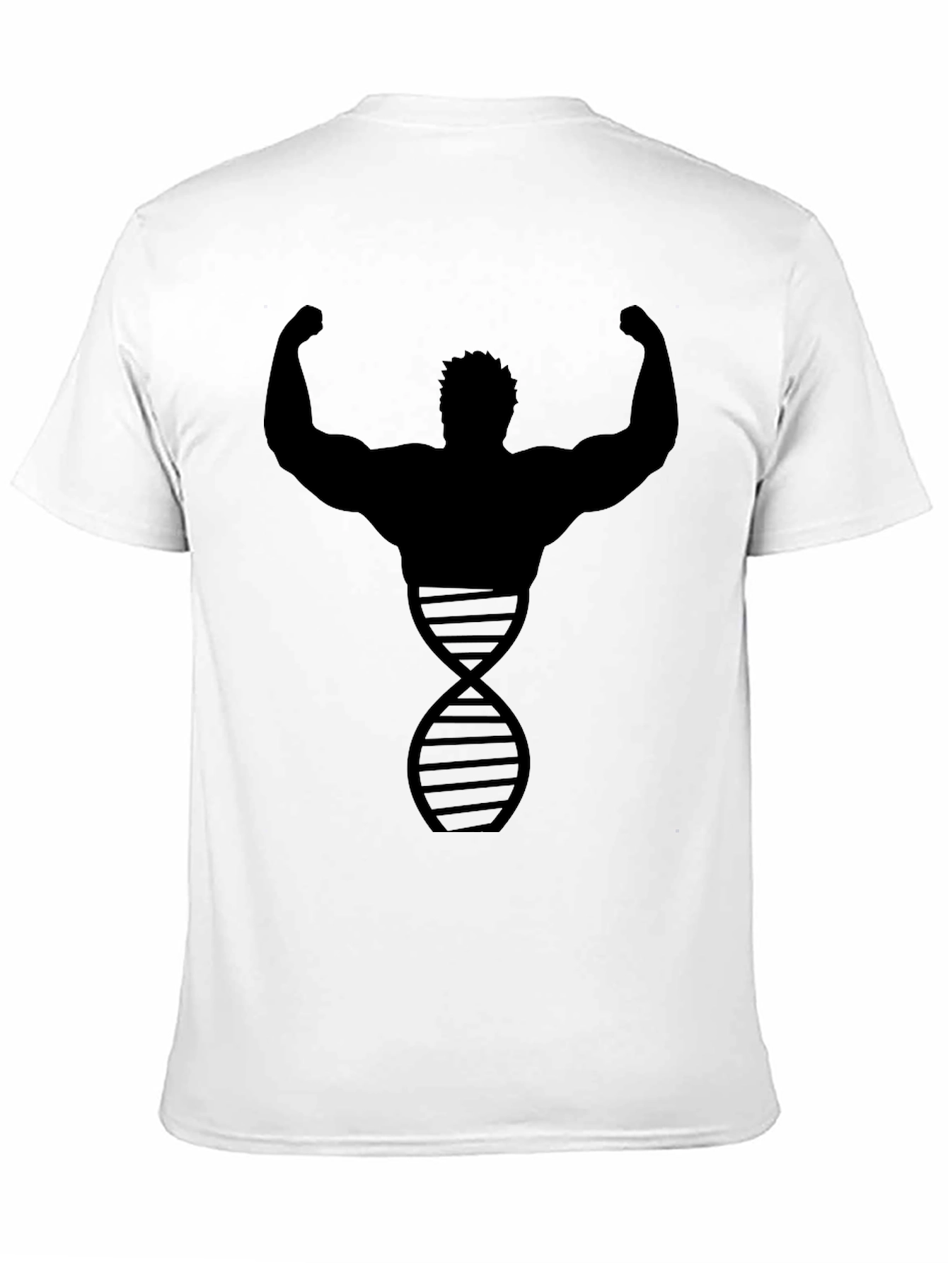 Bodybuilder DNA Graphic Tee - Black Cotton