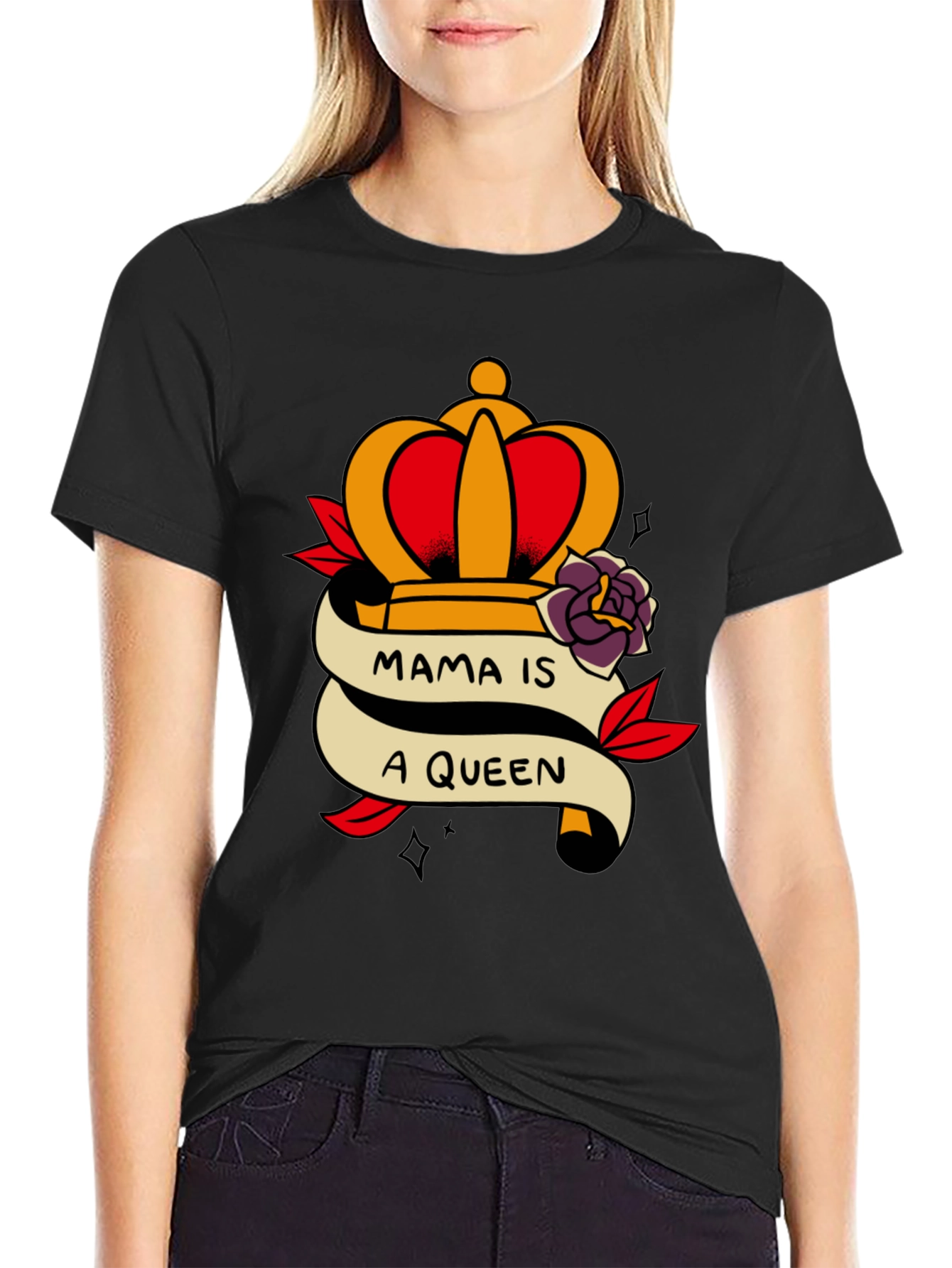 Mama Is A Queen Graphic Tee
