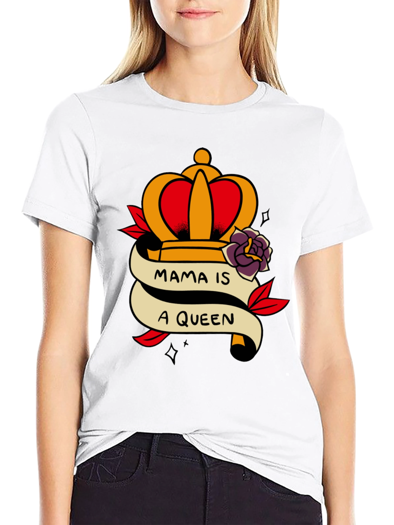 Mama Is A Queen Graphic Tee