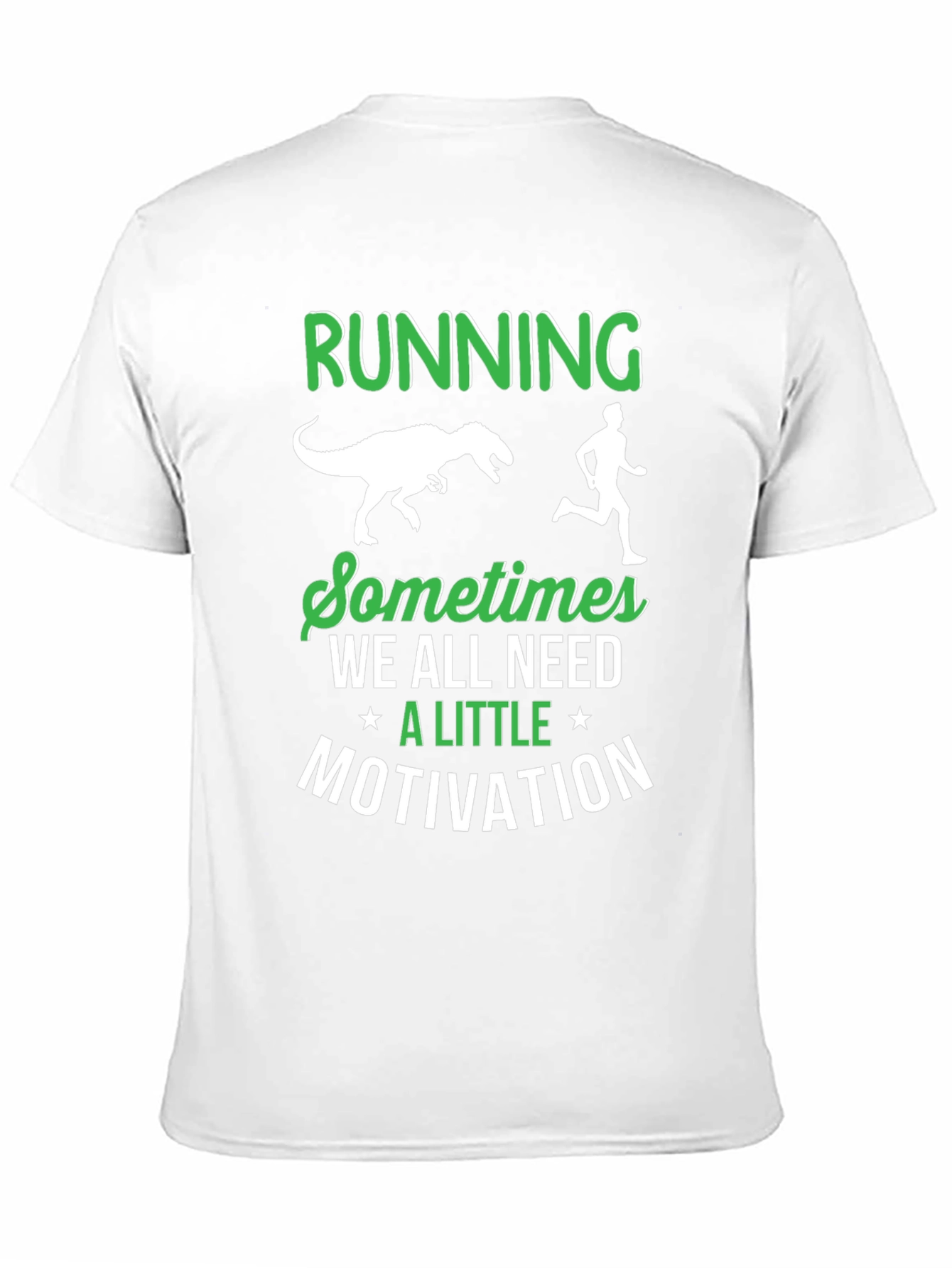 Running Dinosaur Graphic T-Shirt - Motivation