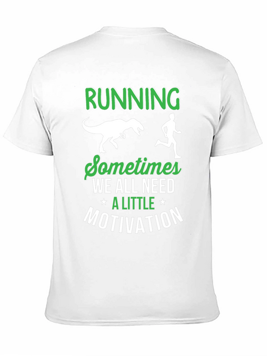 Running Dinosaur Graphic T-Shirt - Motivation