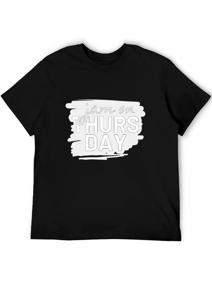 Jam On Thursday Graphic Tee - Black