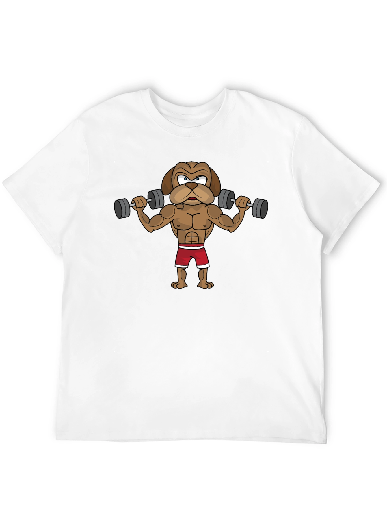 Workout Dog Graphic Tee - Black