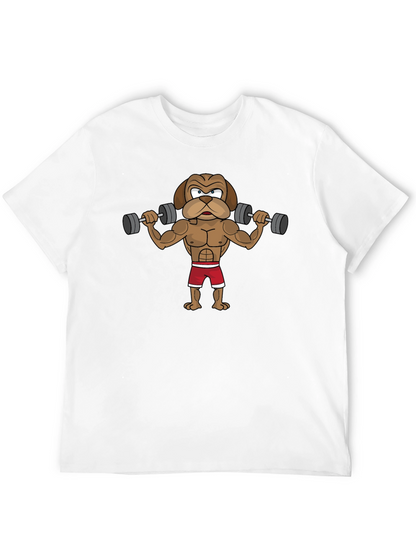 Workout Dog Graphic Tee - Black