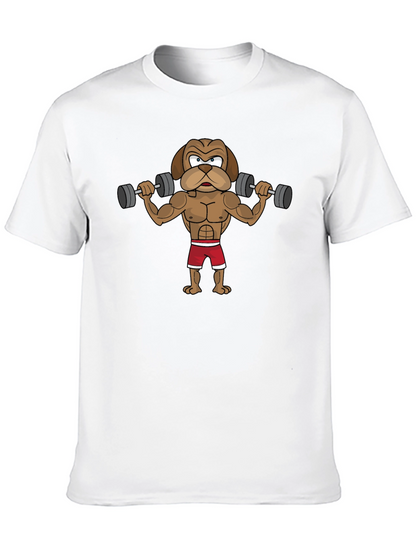 Workout Dog Graphic Tee - Black