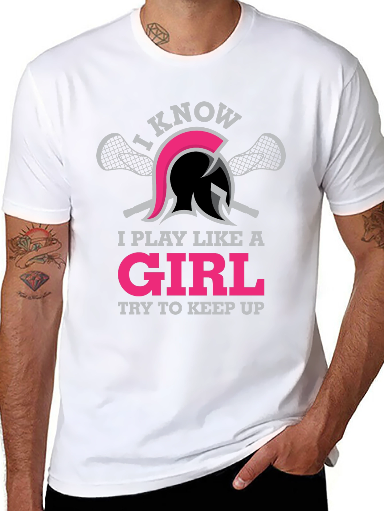 I Play Like A Girl Lacrosse T-Shirt