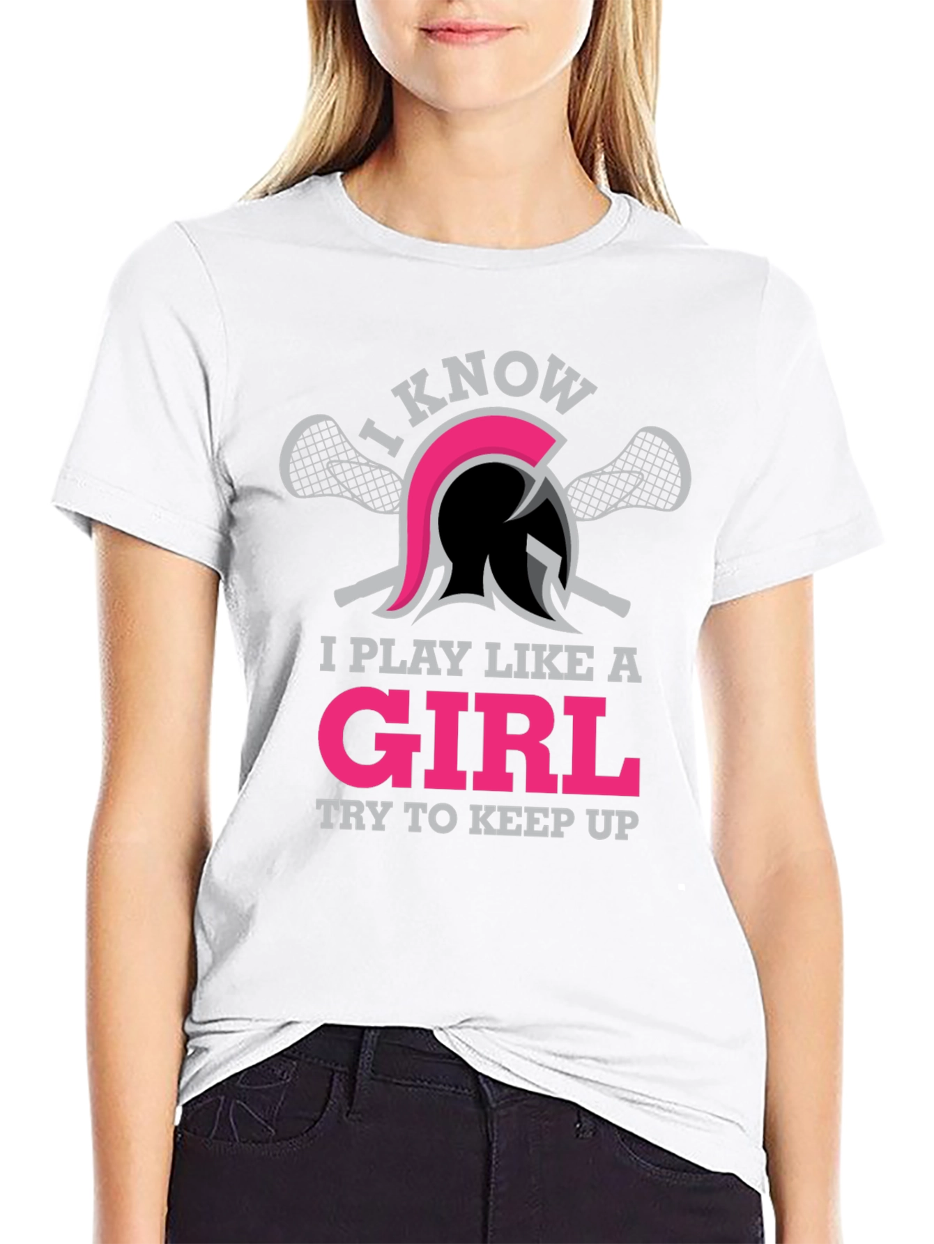 I Play Like A Girl Lacrosse T-Shirt