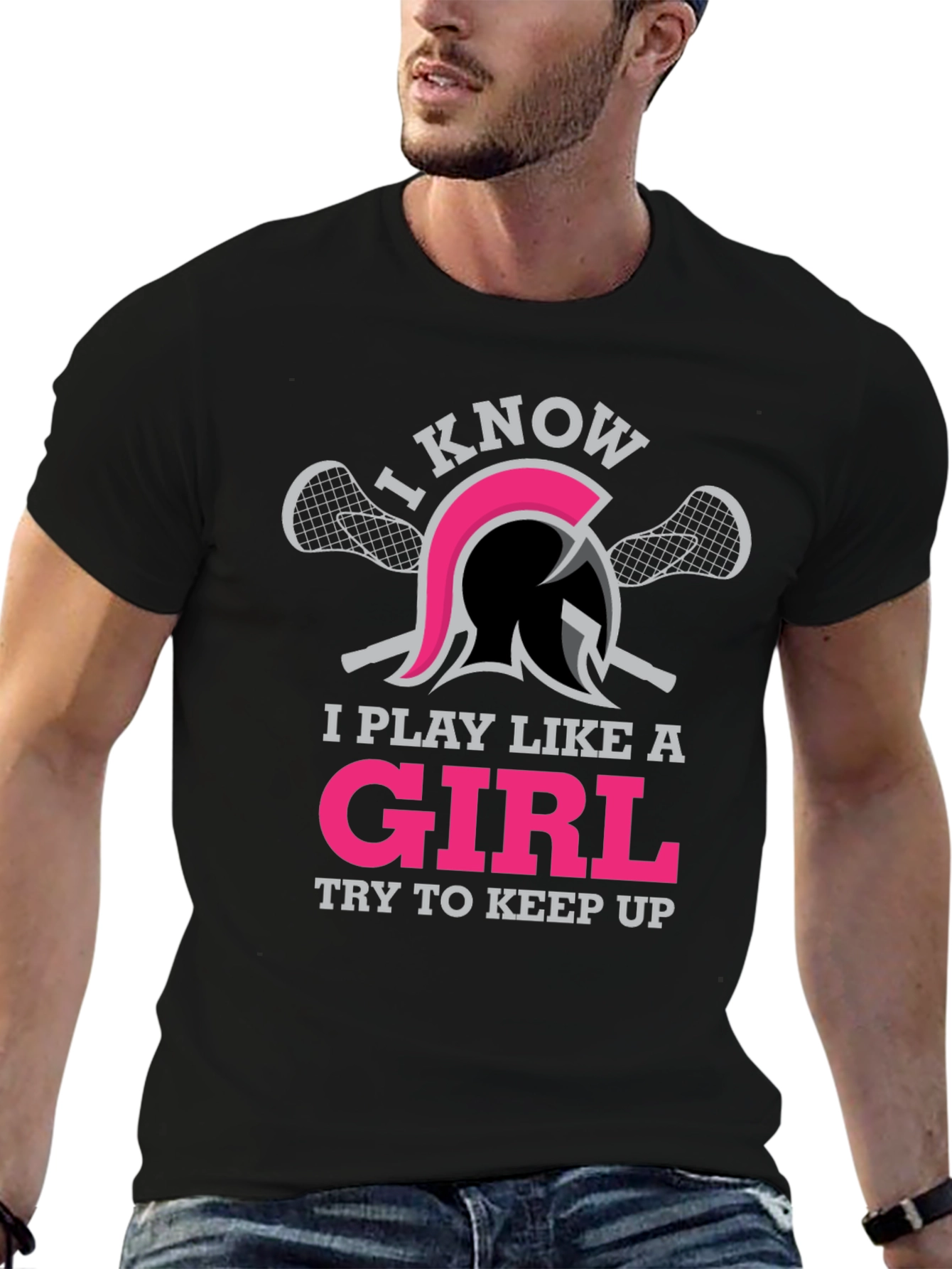 I Play Like A Girl Lacrosse T-Shirt