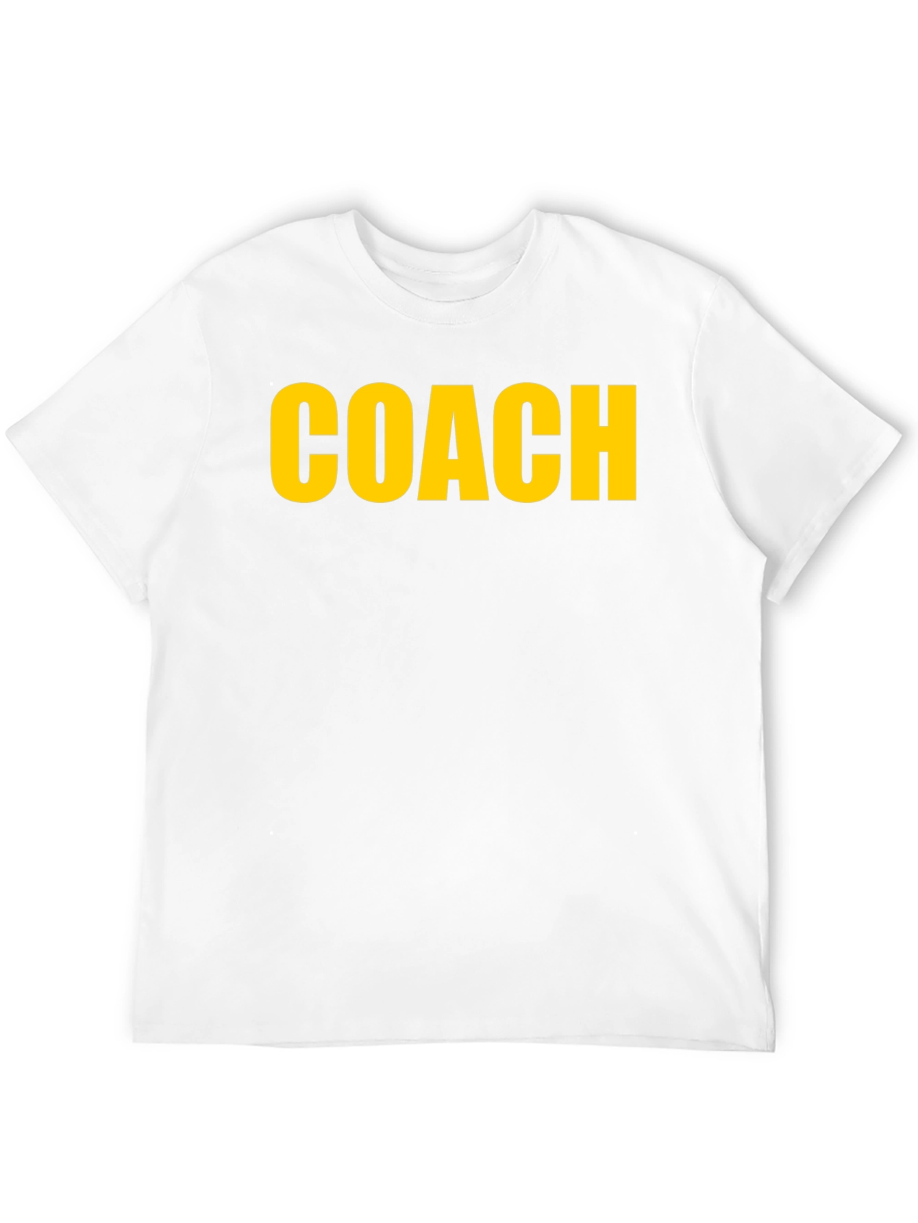 Coach T-Shirt - Bold Yellow Print on Black