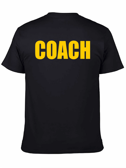 Coach T-Shirt - Bold Yellow Print on Black