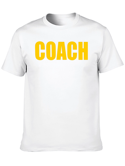 Coach T-Shirt - Bold Yellow Print on Black