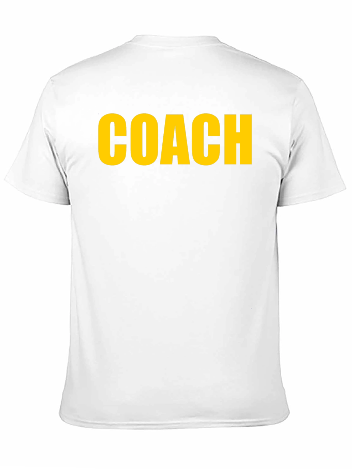 Coach T-Shirt - Bold Yellow Print on Black