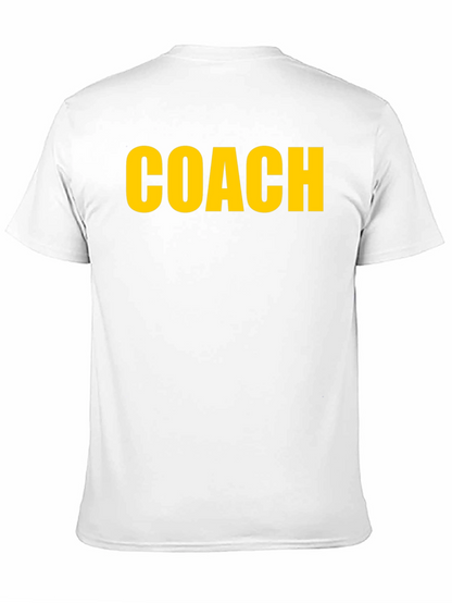 Coach T-Shirt - Bold Yellow Print on Black
