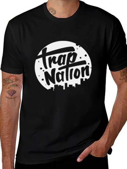 Trap Nation Black Graphic T-Shirt