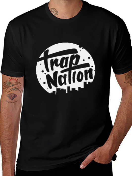 Trap Nation Black Graphic T-Shirt