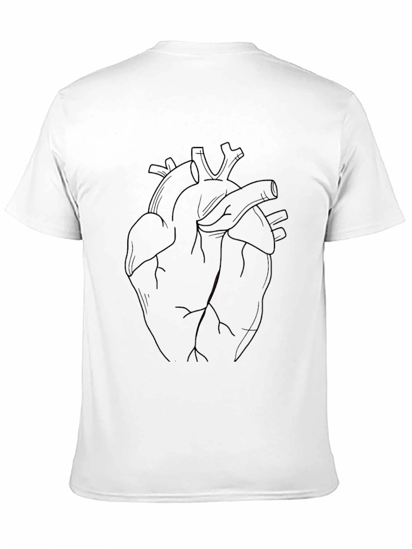 Anatomical Heart Graphic Black T-Shirt