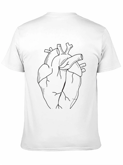 Anatomical Heart Graphic Black T-Shirt