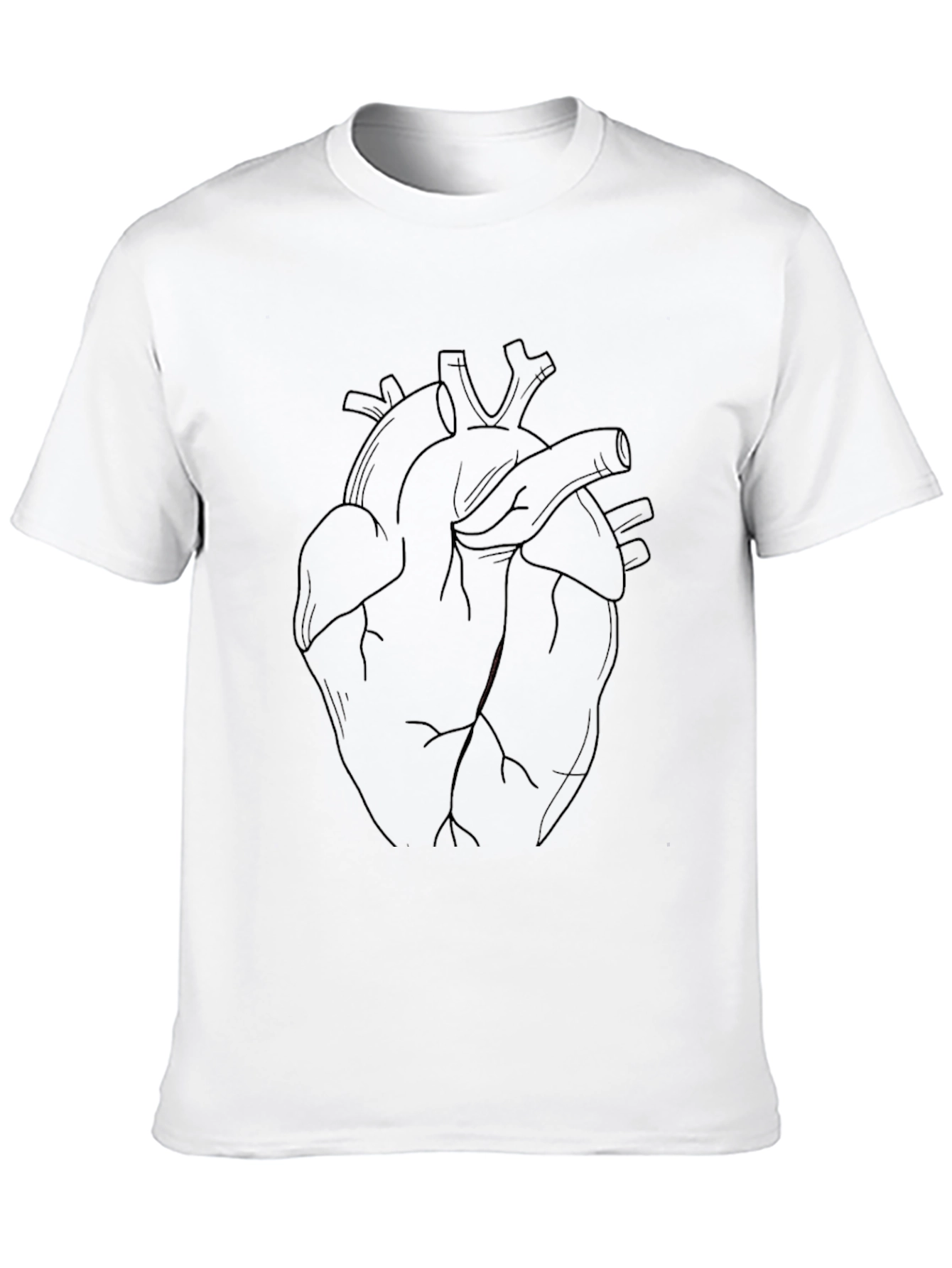 Anatomical Heart Graphic Black T-Shirt