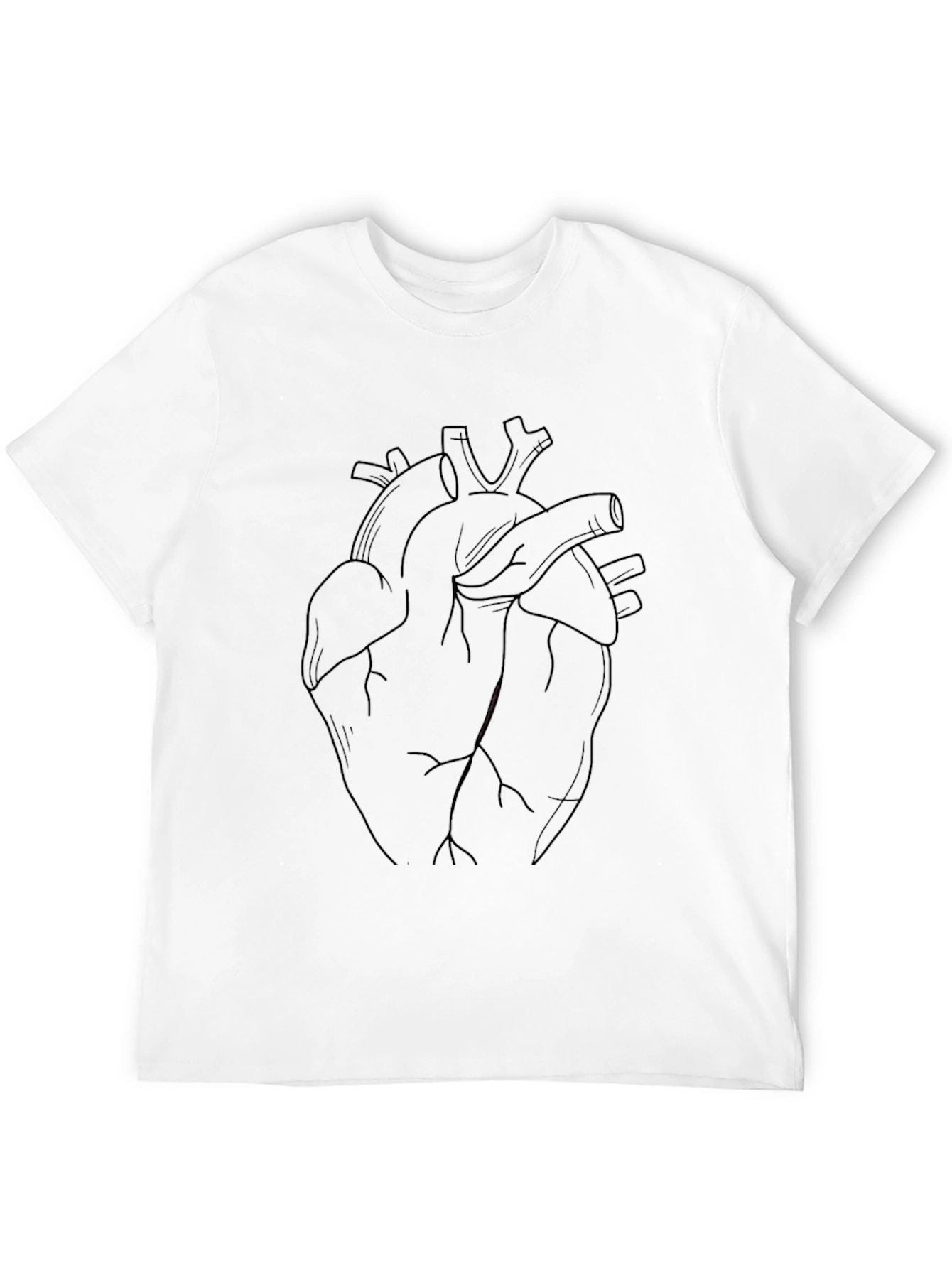 Anatomical Heart Graphic Black T-Shirt