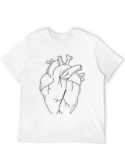 Anatomical Heart Graphic Black T-Shirt