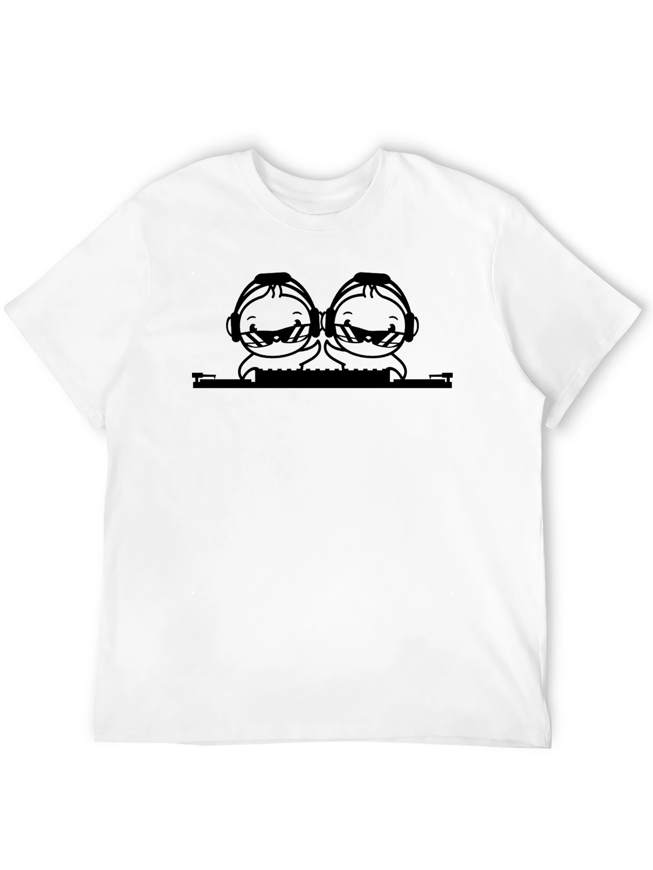 DJ Twins Black T-Shirt - Cool & Stylish!