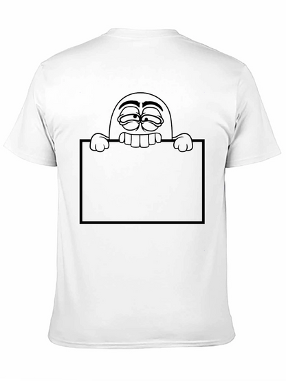 Funny Cartoon Graphic Black T-Shirt