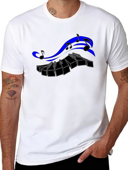 Musical Keyboard T-Shirt - Black