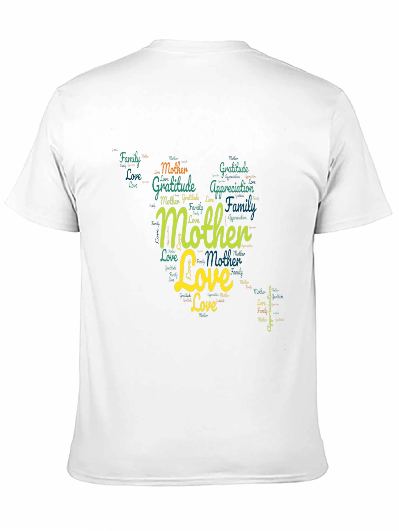 Mother Love Word Art Graphic T-Shirt