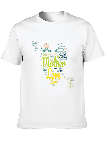 Mother Love Word Art Graphic T-Shirt