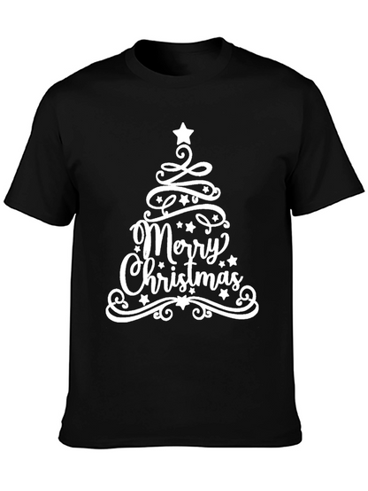 Festive Merry Christmas Tree T-Shirt
