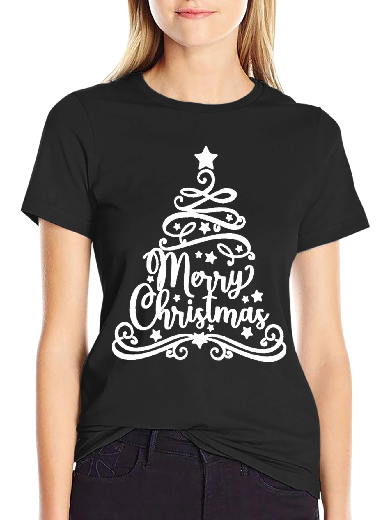 Festive Merry Christmas Tree T-Shirt