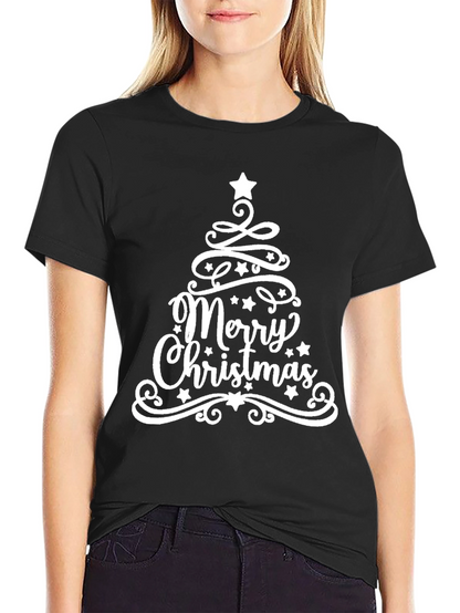 Festive Merry Christmas Tree T-Shirt