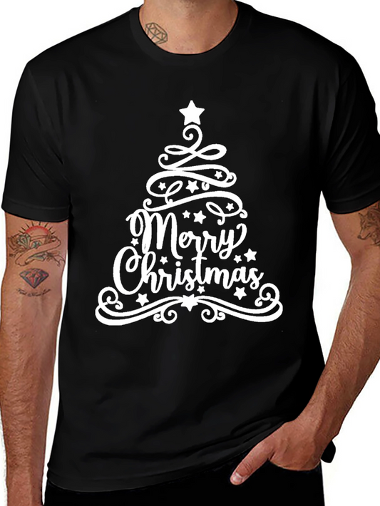 Festive Merry Christmas Tree T-Shirt