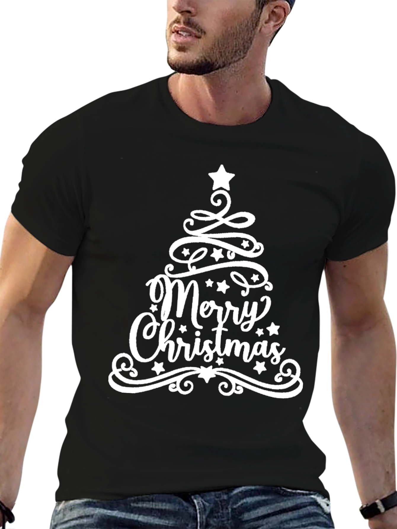Festive Merry Christmas Tree T-Shirt