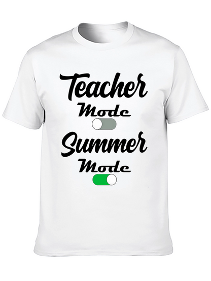 Teacher Summer Mode Graphic T-Shirt