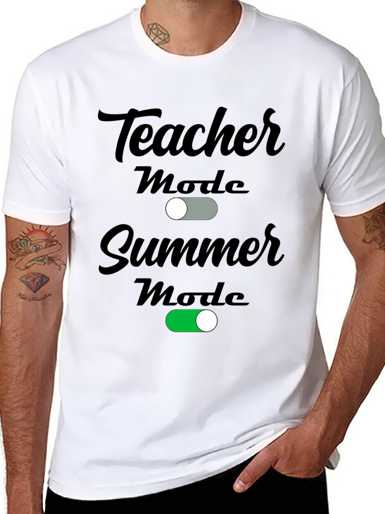 Teacher Summer Mode Graphic T-Shirt