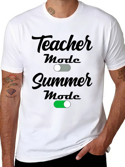 Teacher Summer Mode Graphic T-Shirt