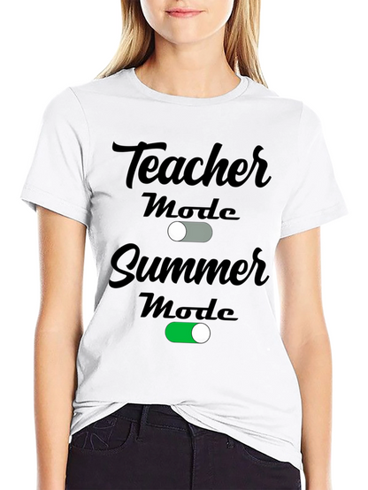 Teacher Summer Mode Graphic T-Shirt
