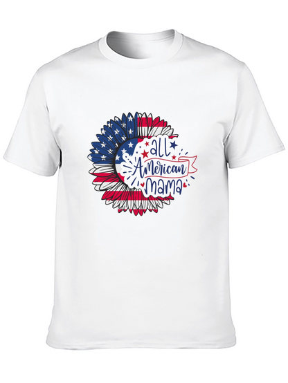 American Mama Patriotic Sunflower T-Shirt