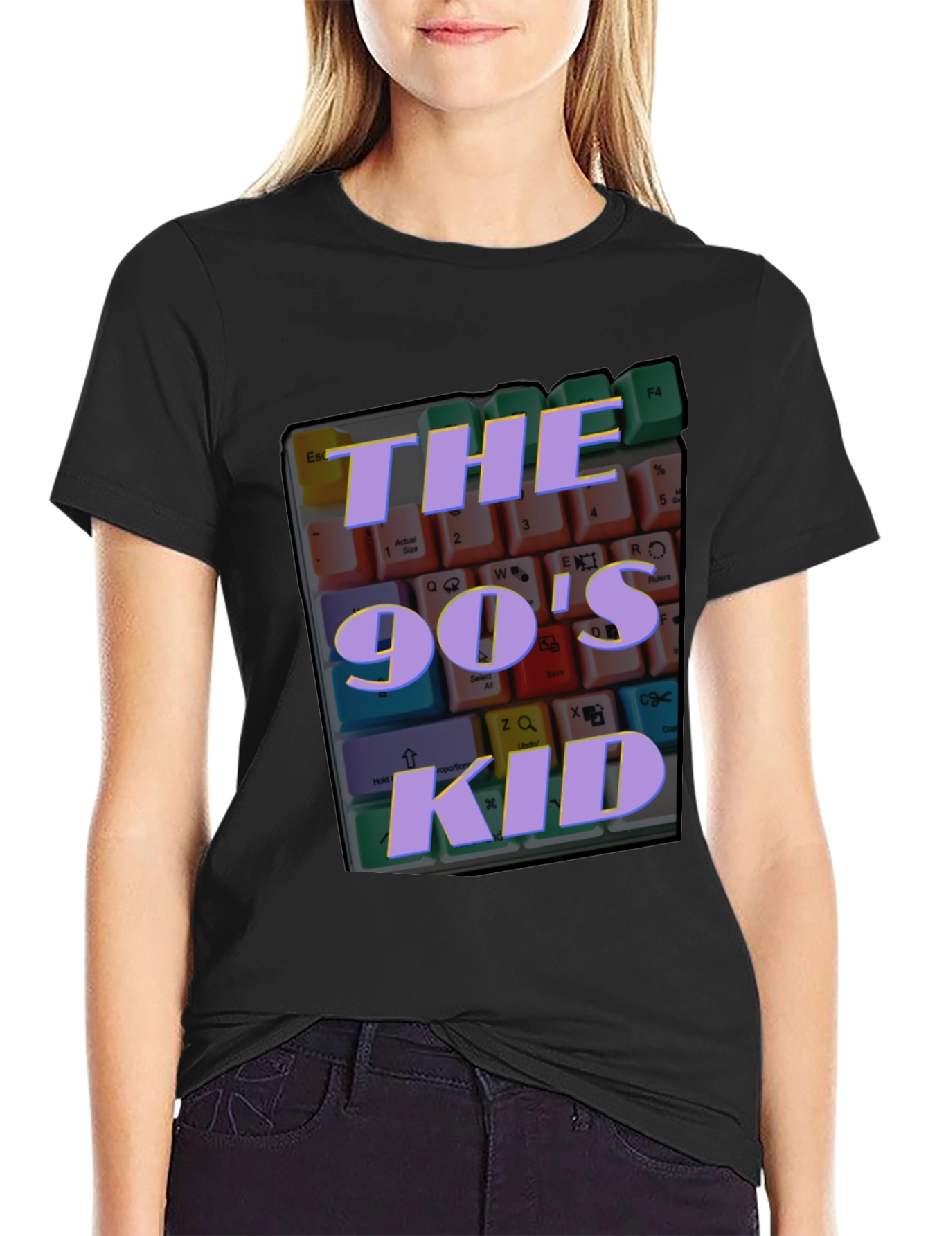 90s Kid Keyboard T-Shirt - Retro Nostalgia