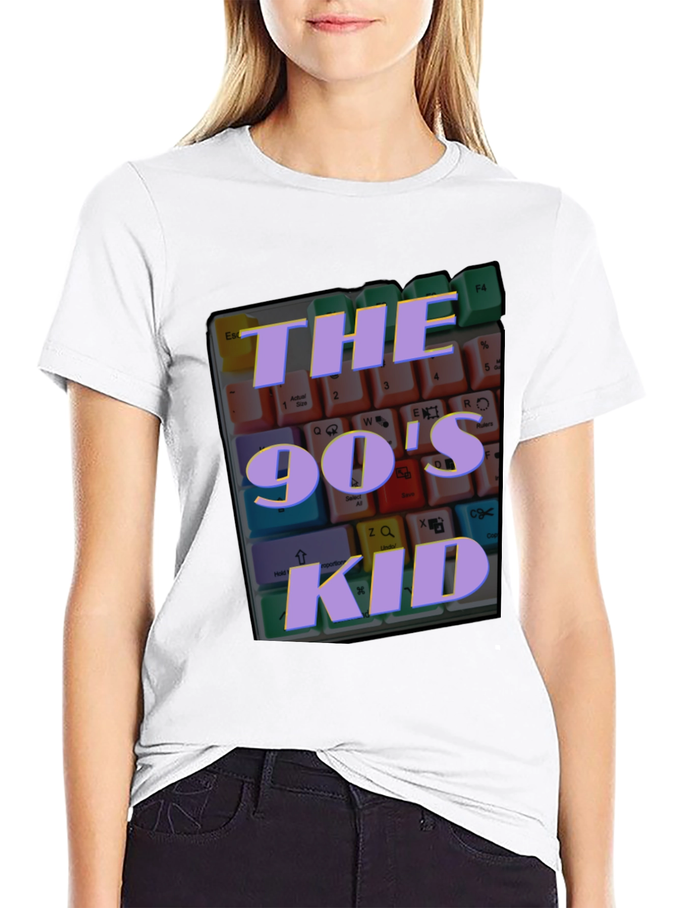 90s Kid Keyboard T-Shirt - Retro Nostalgia