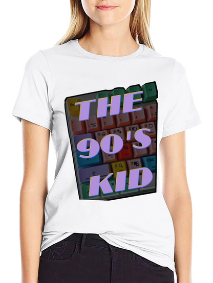 90s Kid Keyboard T-Shirt - Retro Nostalgia