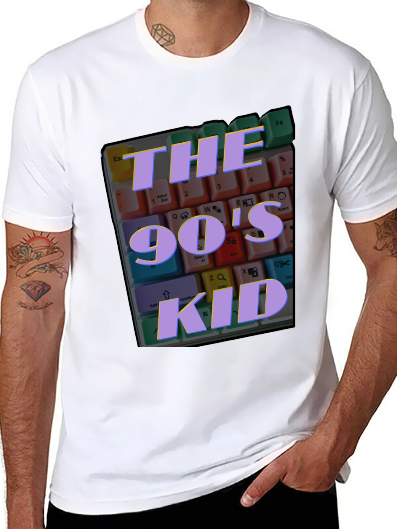 90s Kid Keyboard T-Shirt - Retro Nostalgia