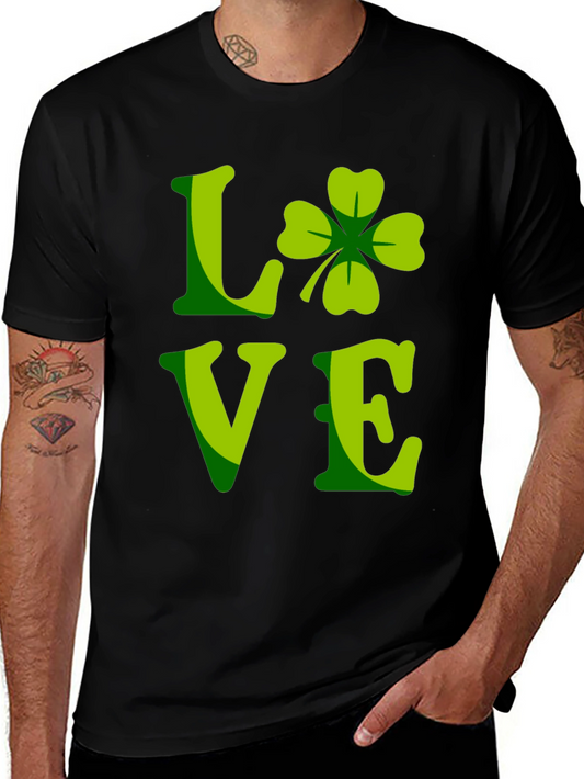St. Patricks Day Shamrock Love Graphic Tee