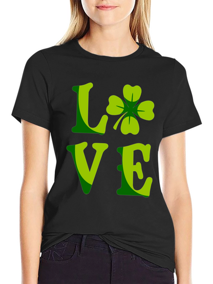 St. Patricks Day Shamrock Love Graphic Tee