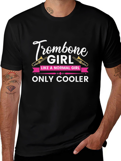 Trombone Girl T-Shirt - Music Lover Gift