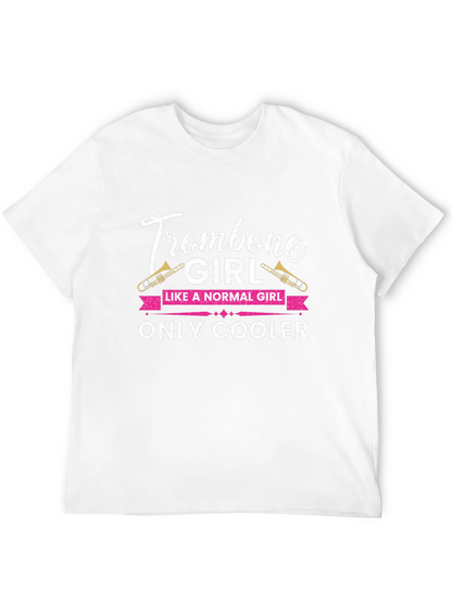 Trombone Girl T-Shirt - Music Lover Gift