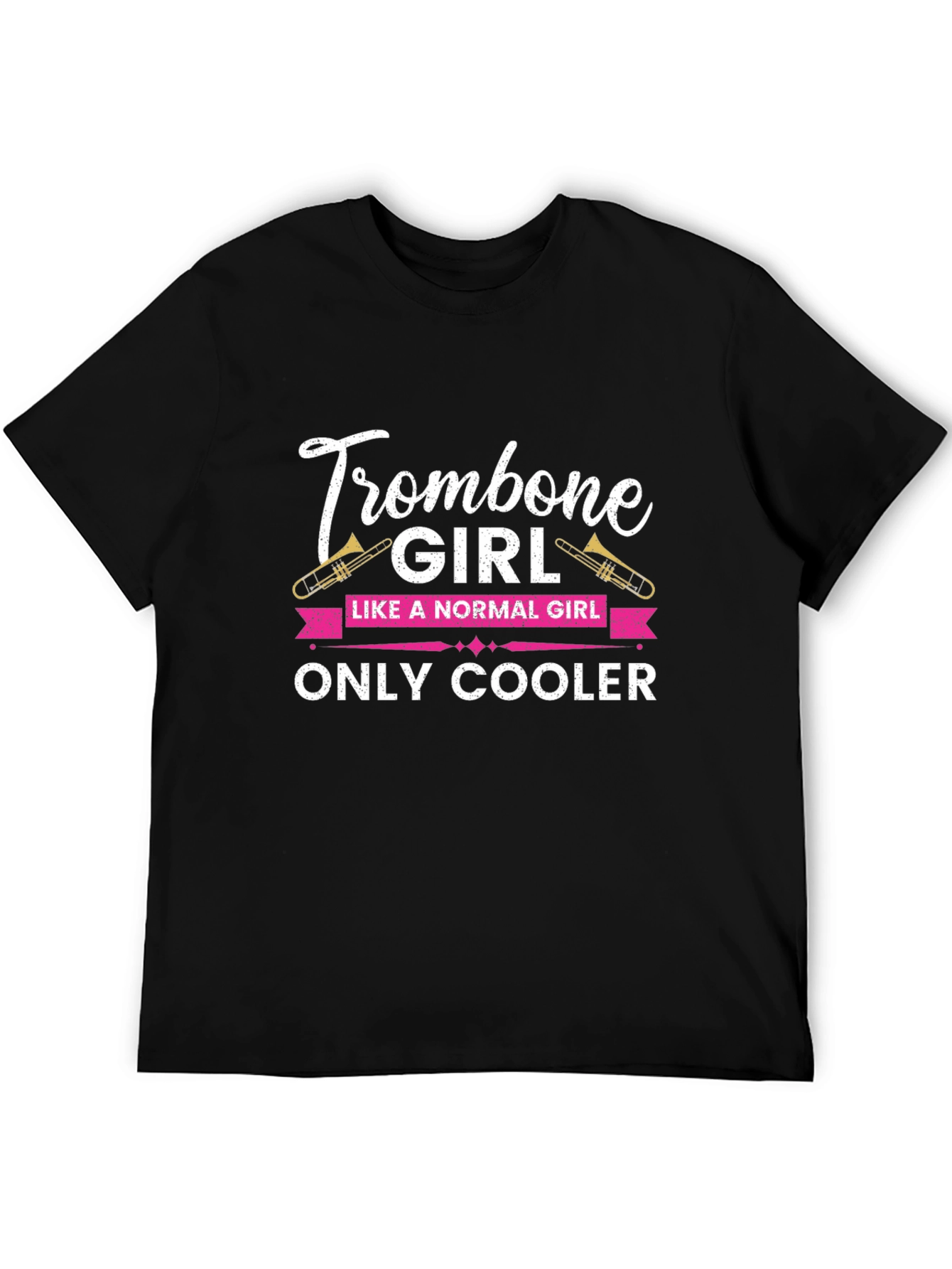 Trombone Girl T-Shirt - Music Lover Gift
