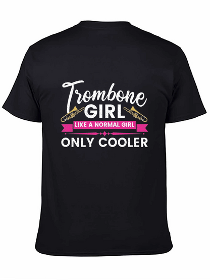 Trombone Girl T-Shirt - Music Lover Gift
